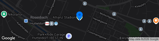 Map showing Allianz Stadion