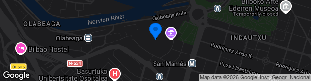 Map showing San Mamés Barria