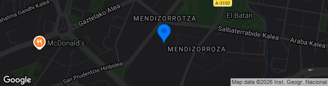 Map showing Estadio de Mendizorroza