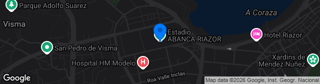 Map showing Estadio Abanca-Riazor