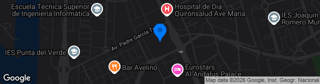 Map showing Estadio Benito Villamarín