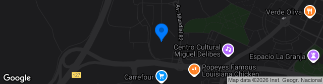 Map showing Estadio Municipal José Zorrilla