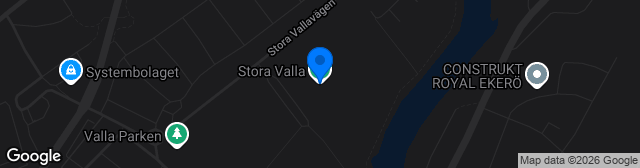 Map showing Stora Valla