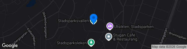 Map showing Stadsparksvallen