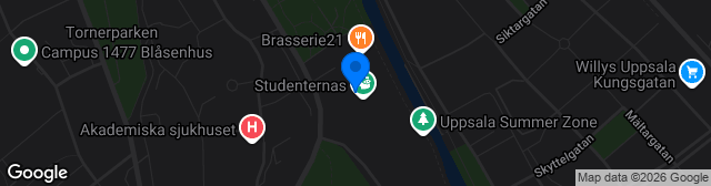 Map showing Studenternas IP