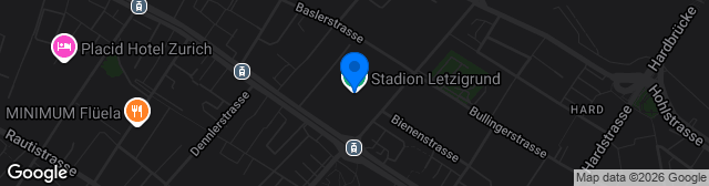 Map showing Stadion Letzigrund
