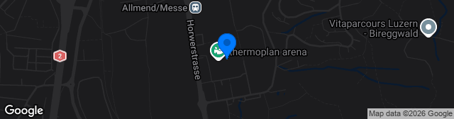 Map showing swissporarena