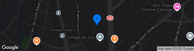 Map showing Stade de Genève