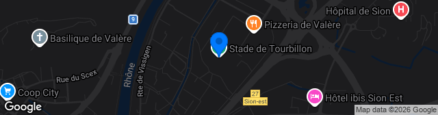Map showing Stade de Tourbillon