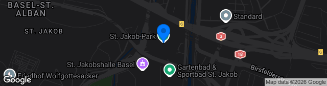 Map showing St. Jakob-Park