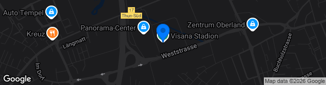 Map showing Stockhorn Arena
