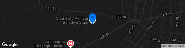 Map showing Spor Toto Akhisar Belediye Stadı