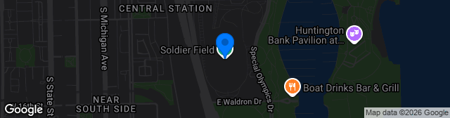 Map showing Soldier Field