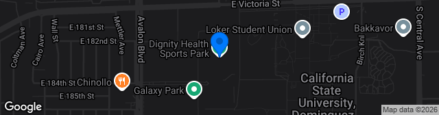 Map showing Dignity Health Sports Park