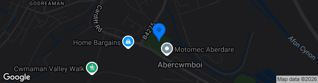 Map showing Aberaman Park