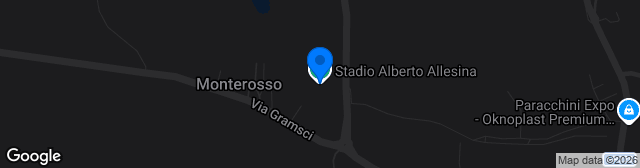 Map showing Stadio Alfredo D'Albertas