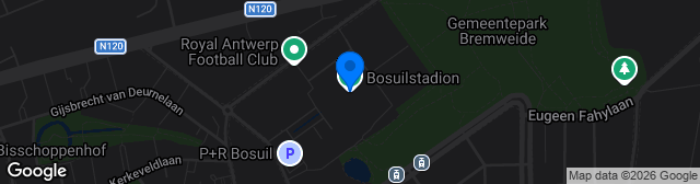 Map showing Bosuilstadion