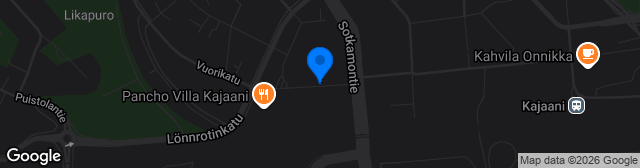 Map showing Kajaanin liikuntapuisto