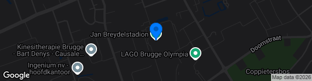 Map showing Jan Breydelstadion