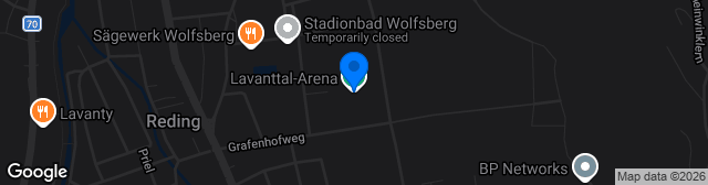 Map showing Lavanttal Arena