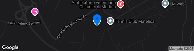 Map showing Centro Sportivo Giovanni Paolo II