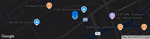 Map showing Guldensporenstadion