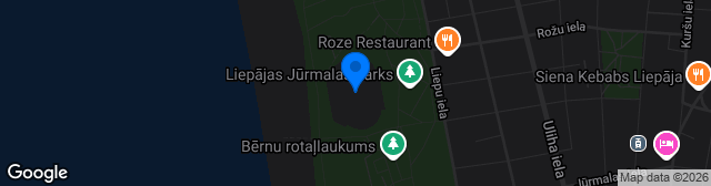 Map showing Stadions Daugava
