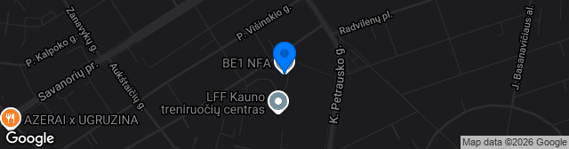 Map showing Nacionalinės futbolo akademijos stadionas