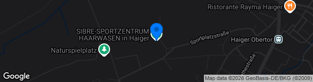 Map showing SIBRE Sportzentrum Haarwasen Haiger