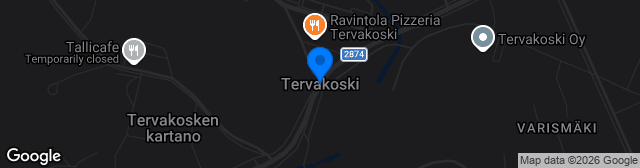 Map showing Tervakoski