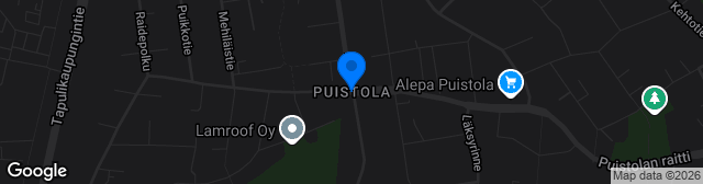 Map showing Puistolan liikuntapuisto