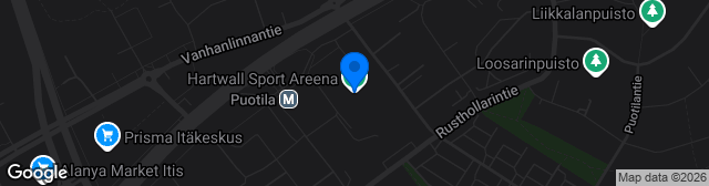 Map showing Puotilan tekonurmi