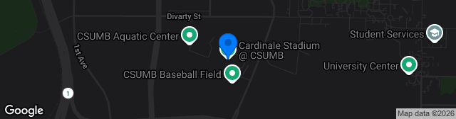 Map showing Cardinale Stadium