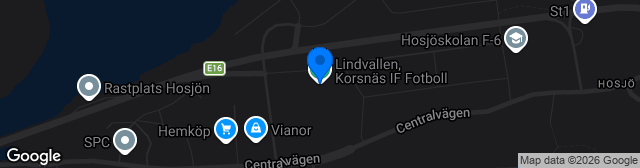 Map showing Lindvallen