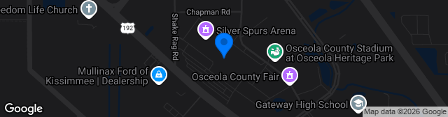 Map showing Osceola Heritage Park