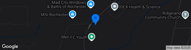 Map showing Empire United Soccer Complex