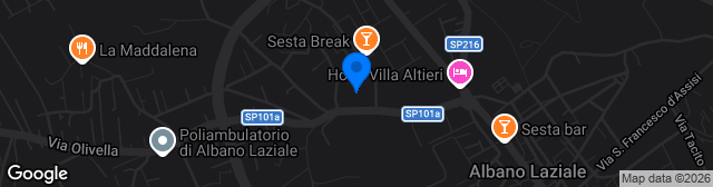 Map showing Stadio Pio XII