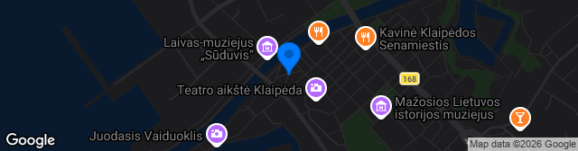 Map showing Klaipėdos centrinio stadiono atsarginė aikštė