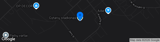 Map showing Šiaulių Gytarių stadionas