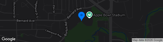 Map showing Apple Bowl