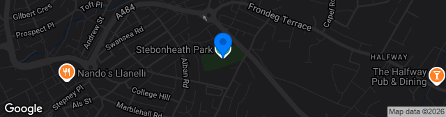 Map showing Stebonheath Park