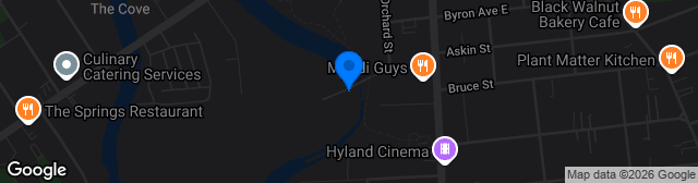 Map showing Cove Road Stadium (German Club)