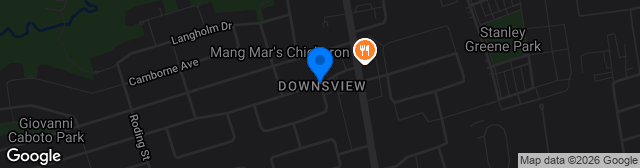 Map showing Downsview Turf 1