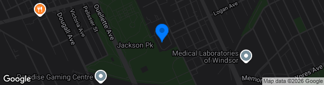 Map showing Windsor Stadium