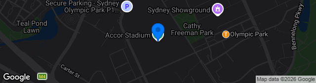 Map showing Accor Stadium