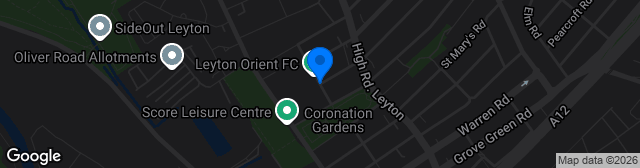 Map showing Brisbane Road