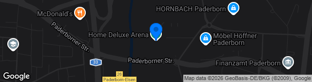 Map showing Home Deluxe Arena