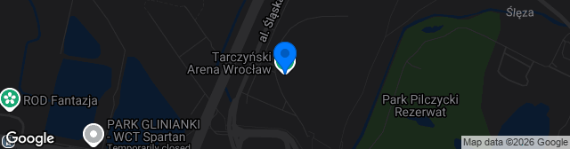 Map showing Tarczyński Arena