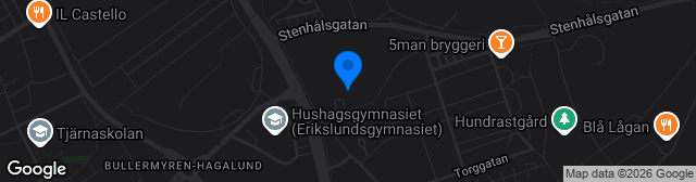 Map showing Borlänge Energi Arena Domnarvsvallen