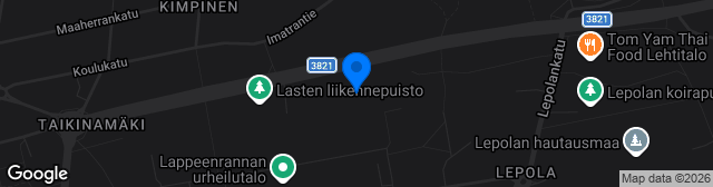 Map showing Amiksen tekonurmi